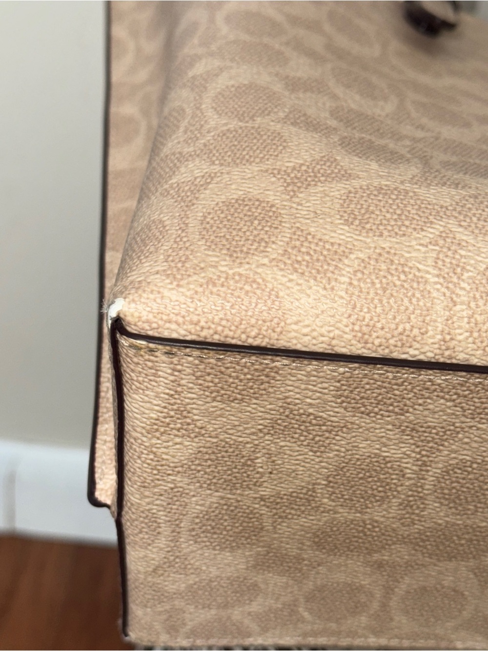 Coach Mollie Tote Bag 25 Beige Nude - Picture 6 of 14